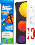 63" Funtivity Delta Kite - Black Rainbow