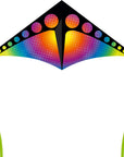 63" Funtivity Delta Kite - Black Rainbow