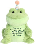 Aurora - Toad-Ally Awesome Birthday Stuffed Animal - Green 10"