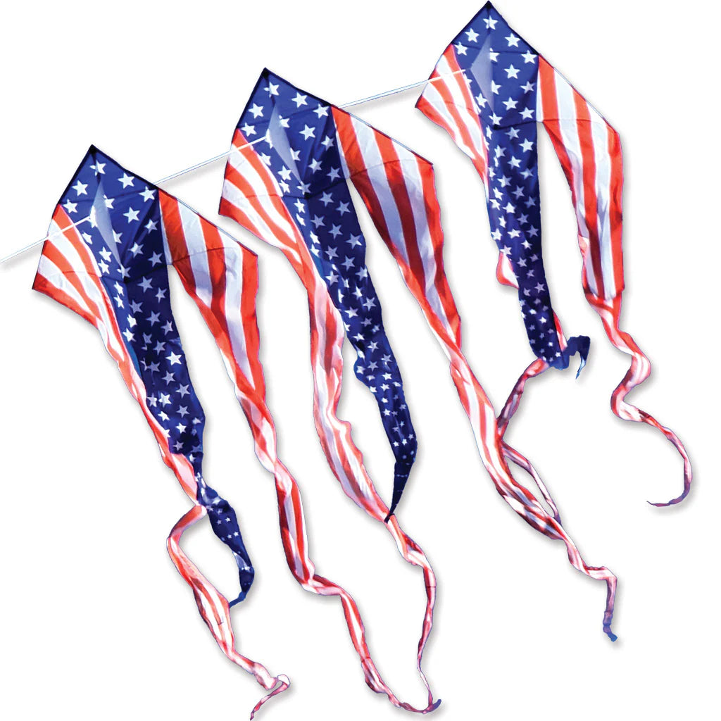 46" Flo-Train Delta Kite - Patriotic 3-Pack