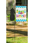 Evergreen Hello Summer Pineapple Banner Garden Burlap Flag