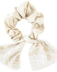 Scunchie with Bow - CREAM AND OFF WHITE
