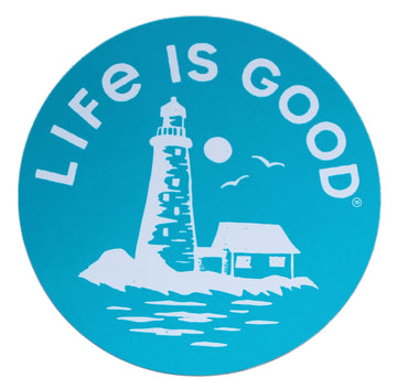 LIFE IS GOOD Lighthouse Sea STICKER