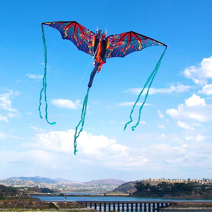 Supersized Three-Headed Dragon 3D Nylon Kite