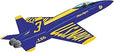 49" Ultra Blue Angels Jet Kite