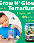 Creativity for Kids Grow 'N Glow Terrarium Kit for Kids - Science Activities for Kids (Packaging May Vary)