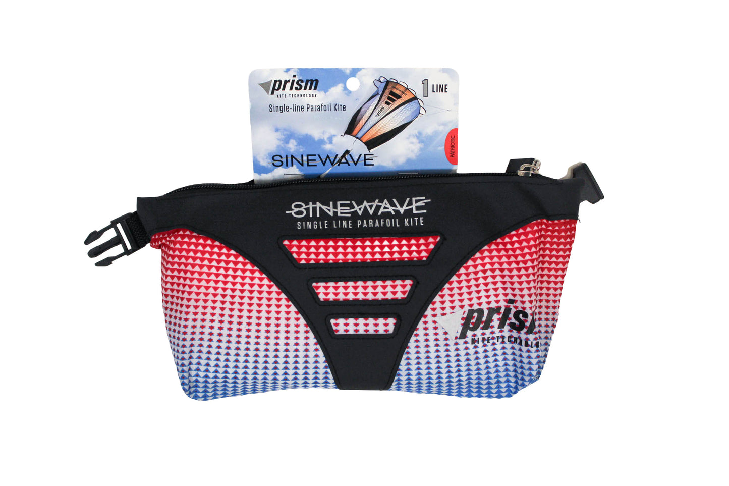 KHK Exclusive Prism Sinewave Kite - Red White & Blue
