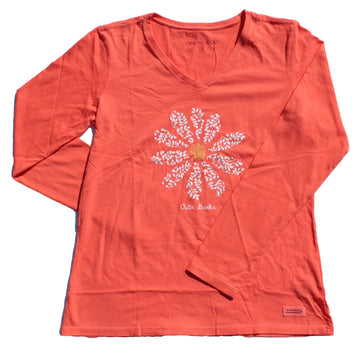 Life is Good - Outer Banks MOSAIC DAISY Women's Long Sleeve