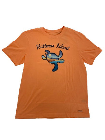 Life is Good - Outer Banks Hatteras Island Turtlescape Short Sleeve T-Shirt