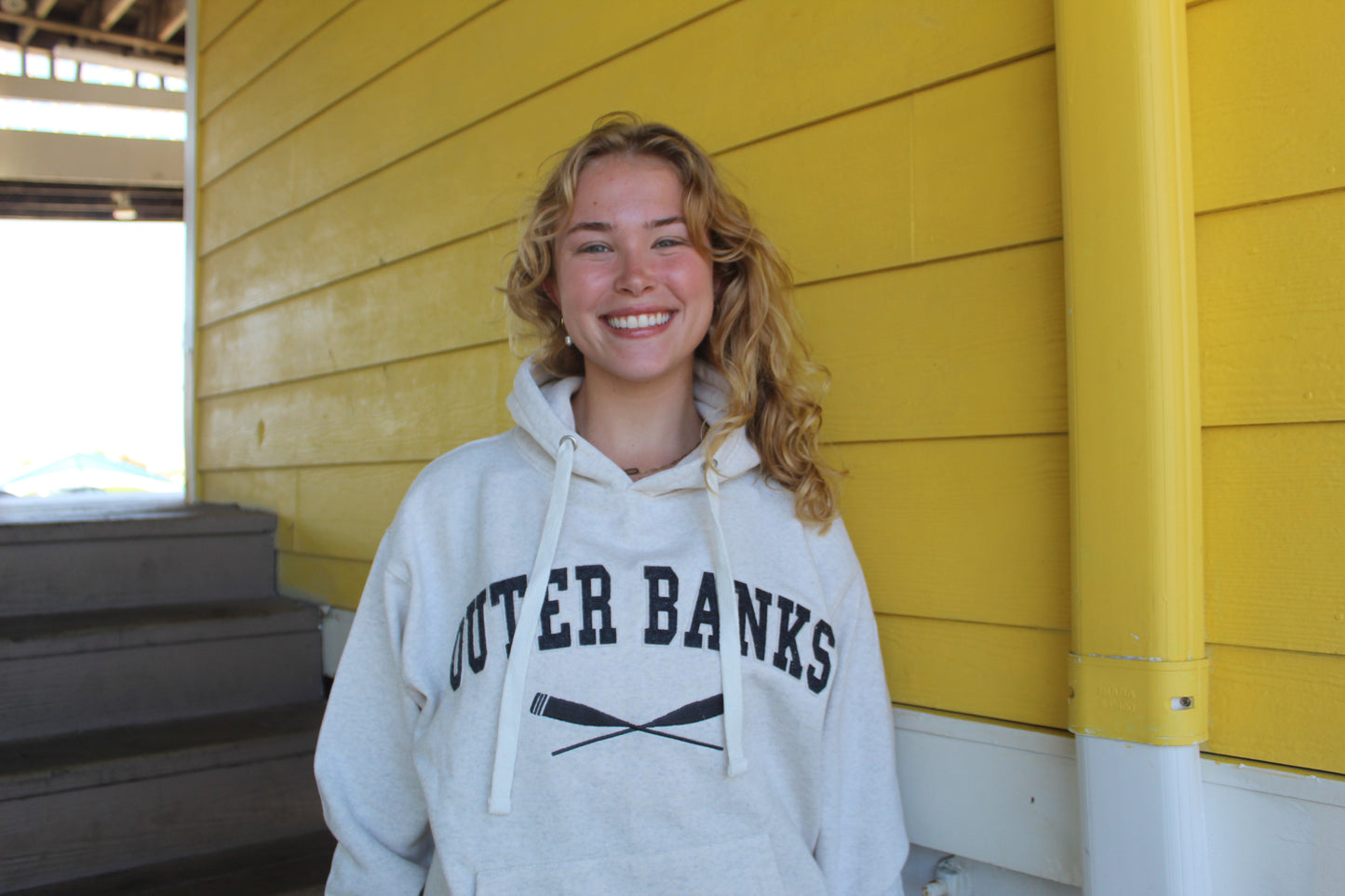 OATMEAL OBX OARS HOODIE - S