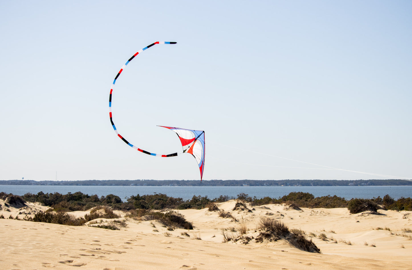 KHK Exclusive Prism 20' Tube Tail - Red White & Blue Stripes