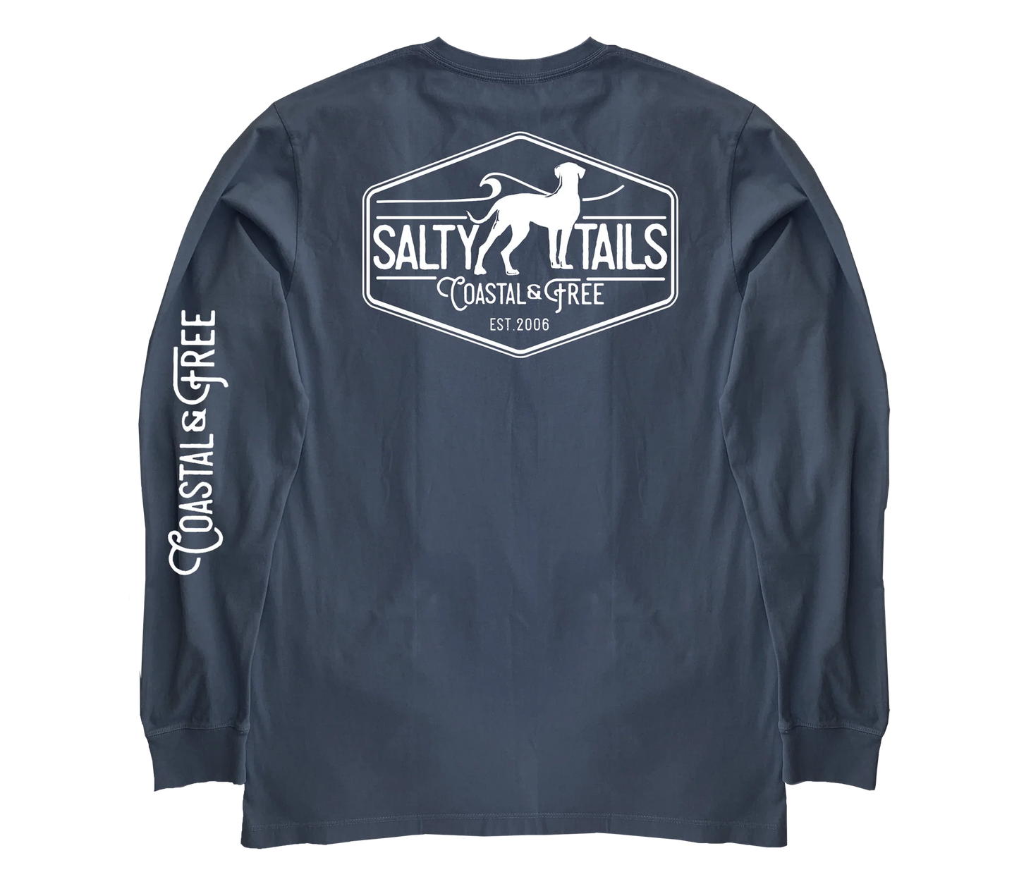 Salty Tails Original Logo LS Tee - L