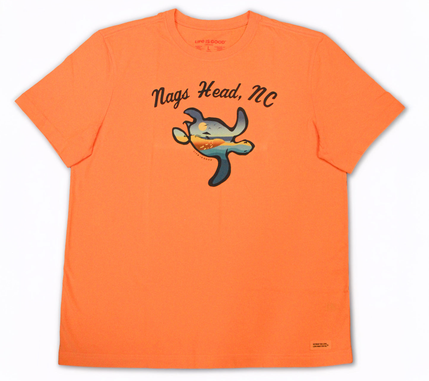 Life is Good - Outer Banks Nags Head Turtlescape T-Shirt