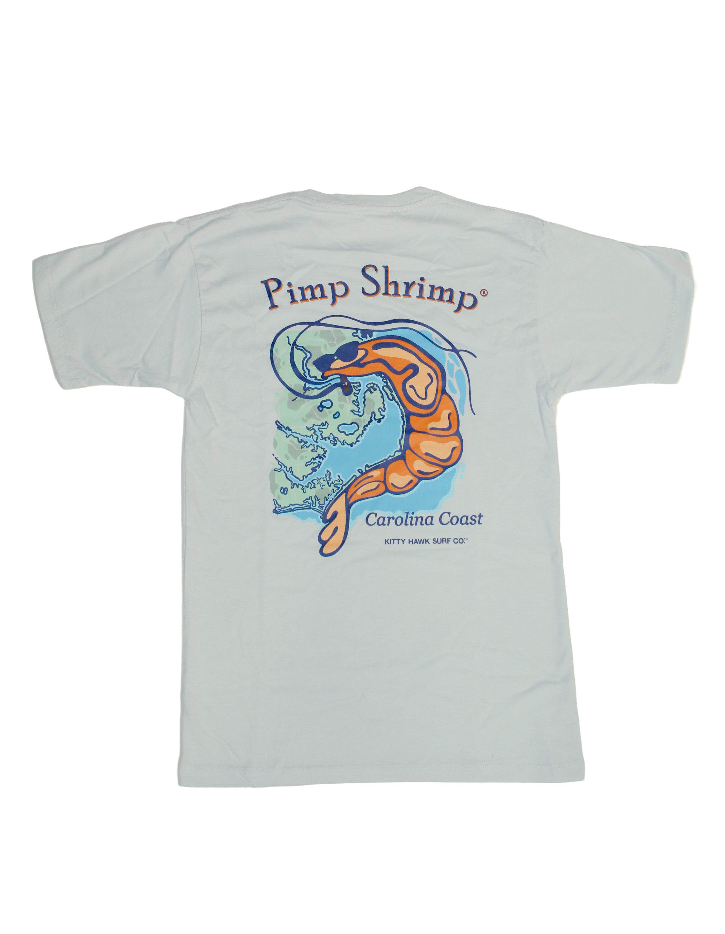 KHSC x Pimp Shrimp - Carolina Coast Pocket T-Shirt - Morning Mist