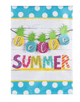 Evergreen Hello Summer Pineapple Banner Garden Burlap Flag