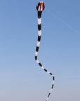 55m Inflatable Snake Kite - Black/White