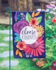 Choose Kindness Garden Burlap Flag