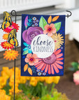 Choose Kindness Garden Burlap Flag