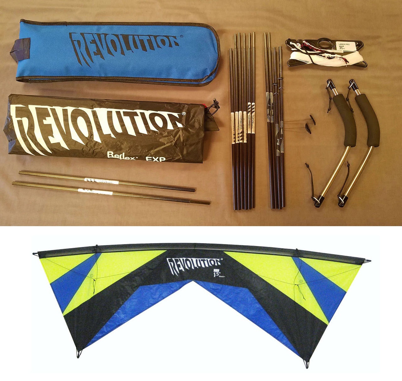 Revolution EXP Travel Package - Lime/Blue