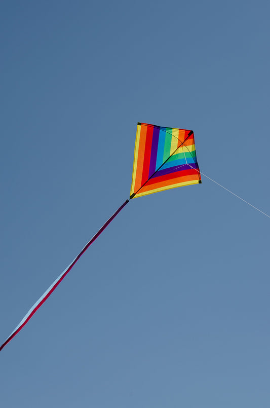 30" Diamond Kite - Rainbow Stripe
