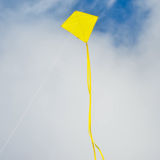 30" Solid Diamond Kite - Yellow