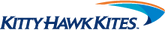 Kitty Hawk Kites Logo in Blue and Orange