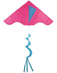 55" Colorblock Delta - Pink with Aqua Twister Tail
