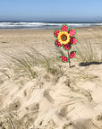 12" Sunflower Wind Spinner - Polka Dot