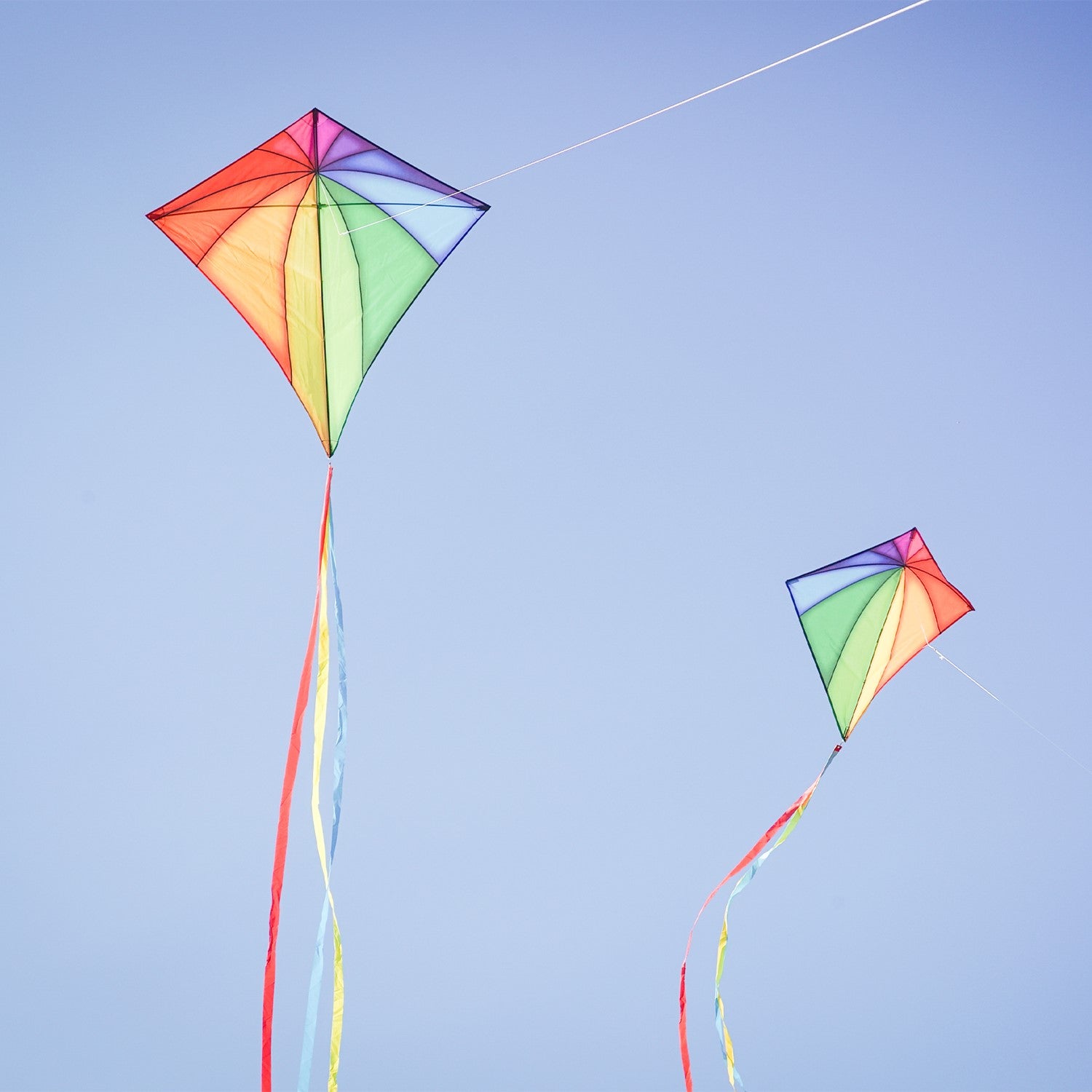30" Diamond Kite - Rainbow Stained Glass