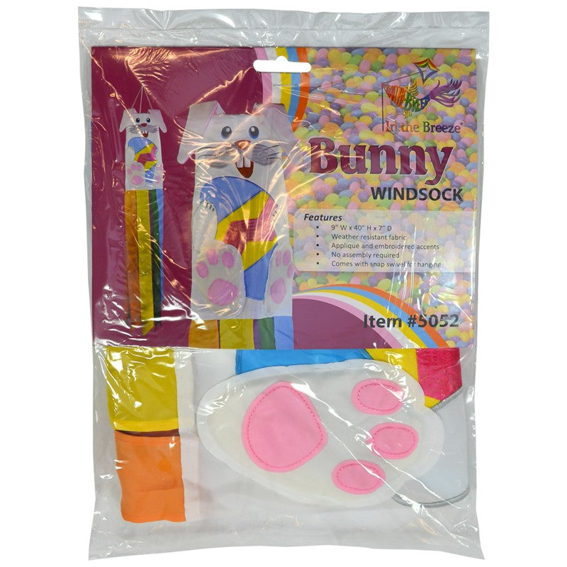 40" 3D Windsock - Easter Bunny