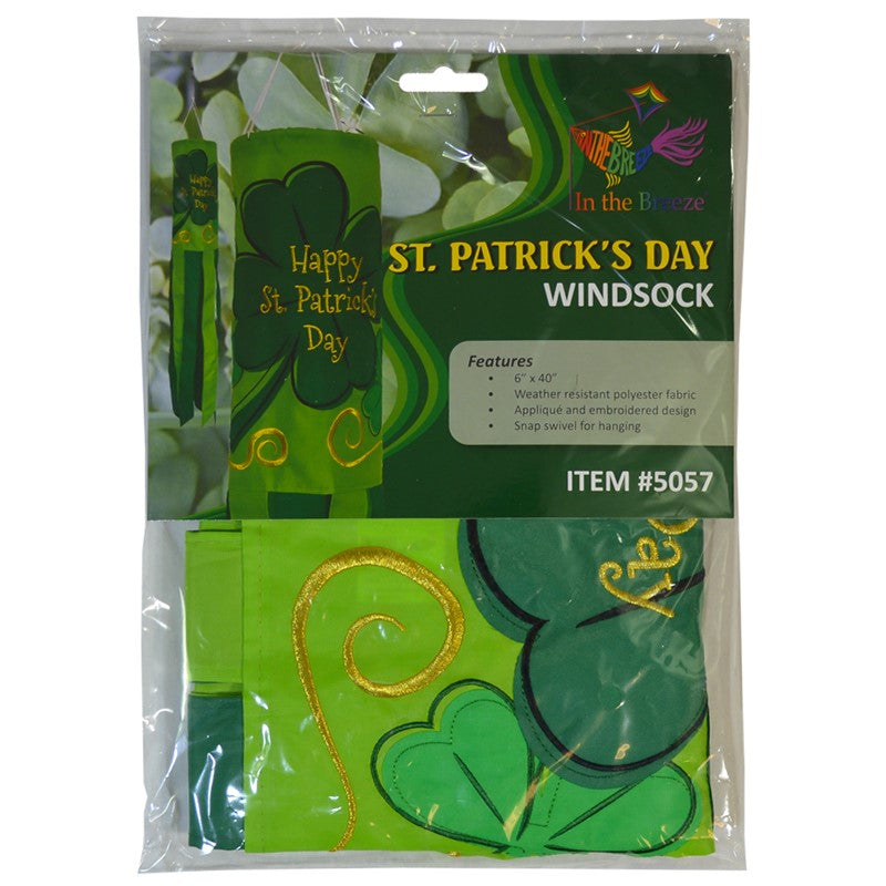 40" 3D Windsock - St Patrick's Day