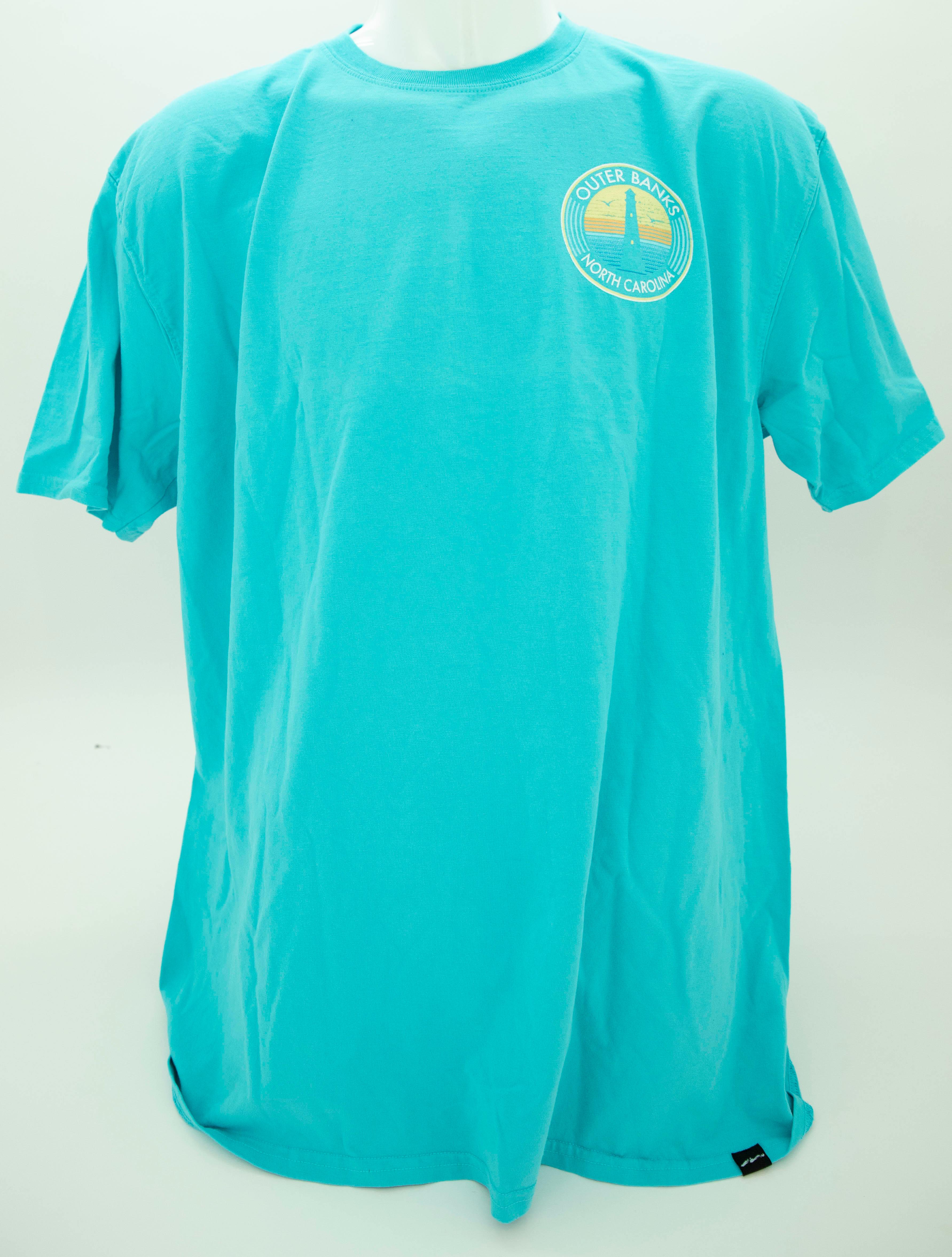 Outer Banks NC Lighthouse Short Sleeve Blue Kitty Hawk Kites Online