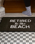 Retired To The Beach Decorative Doormat - Kitty Hawk Kites Online Store