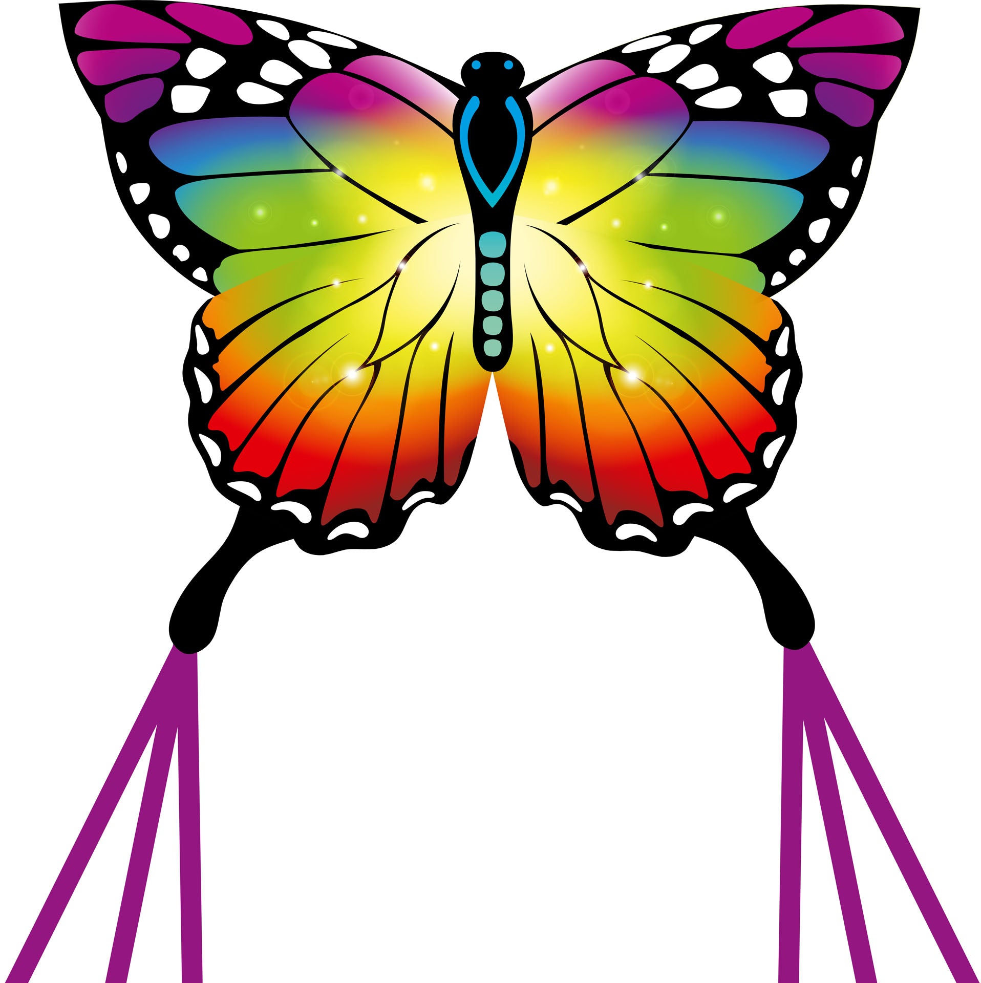 HQ Eco Butterfly Kite - Rainbow