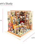 Sam's Study Library Wooden Dollhouse - Kitty Hawk Kites Online Store