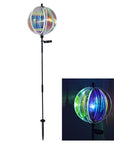 Iridescent 11" Gazing Ball Spinner with Solar Light - Kitty Hawk Kites Online Store