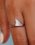 Mother Of Pearl Shark Fin Ring - Kitty Hawk Kites Online Store