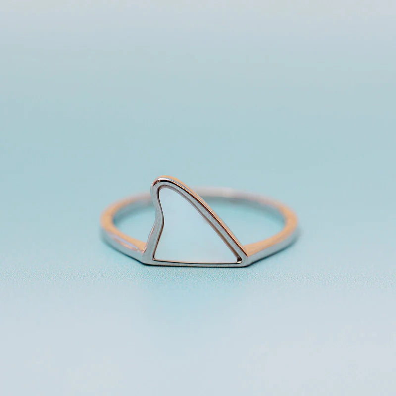 Mother Of Pearl Shark Fin Ring - Kitty Hawk Kites Online Store