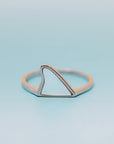 Mother Of Pearl Shark Fin Ring - Kitty Hawk Kites Online Store