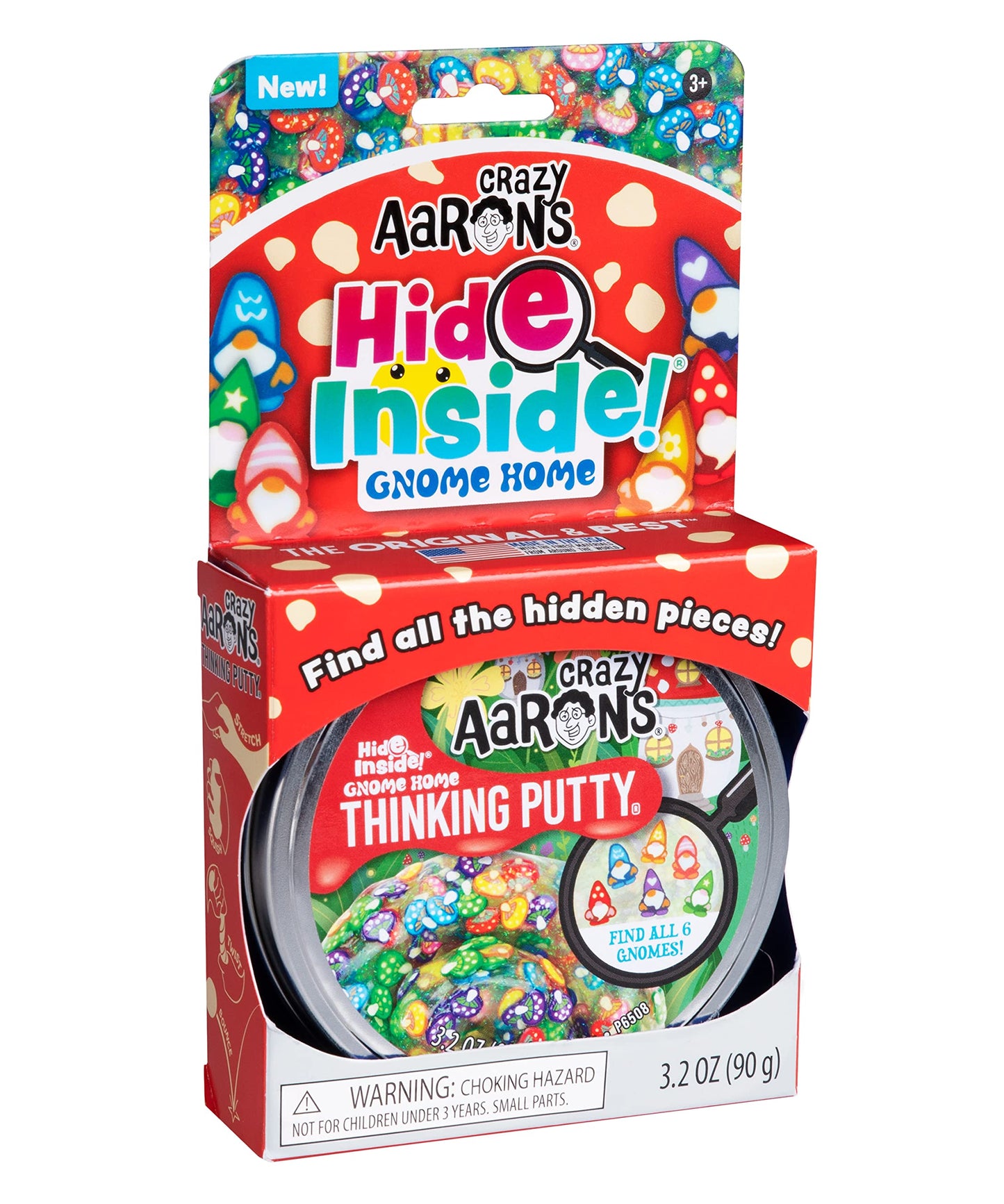 Crazy Aaron's Hide Inside!® Gnome Home Thinking Putty®