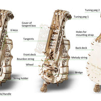 UGears 3D Mechanical Hurdy-Gurdy Musical Instrument Kit - Kitty Hawk Kites Online Store