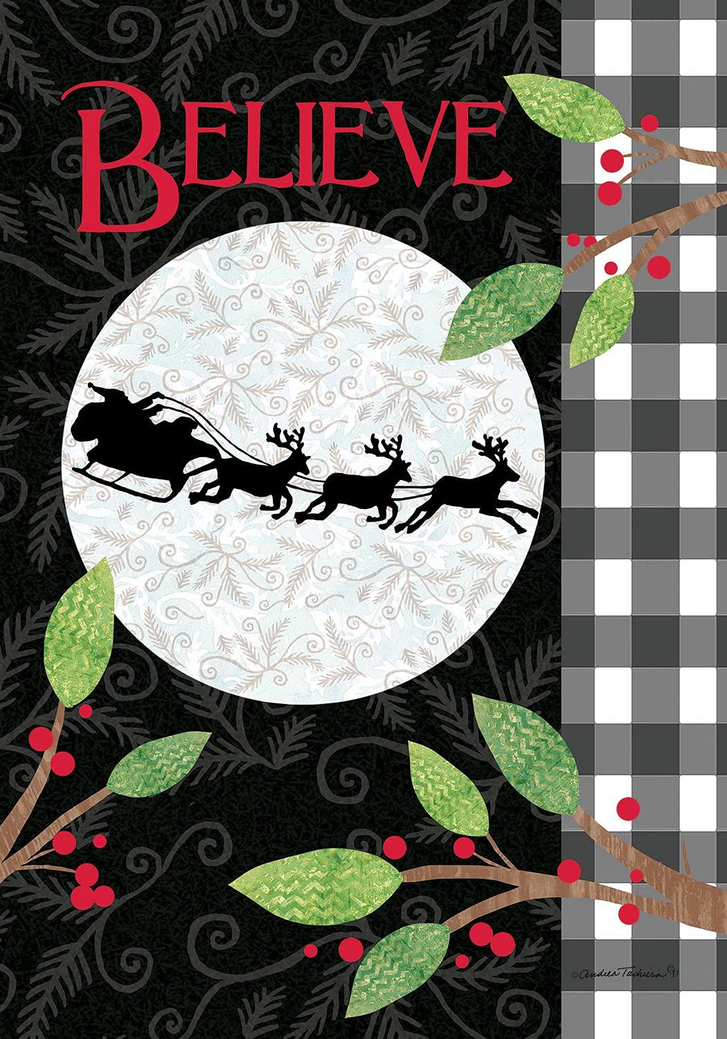 Moonlight Sleigh Garden Flag - Kitty Hawk Kites Online Store