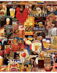 Vintage Beer Collage - 1000 Piece Puzzle - Kitty Hawk Kites Online Store
