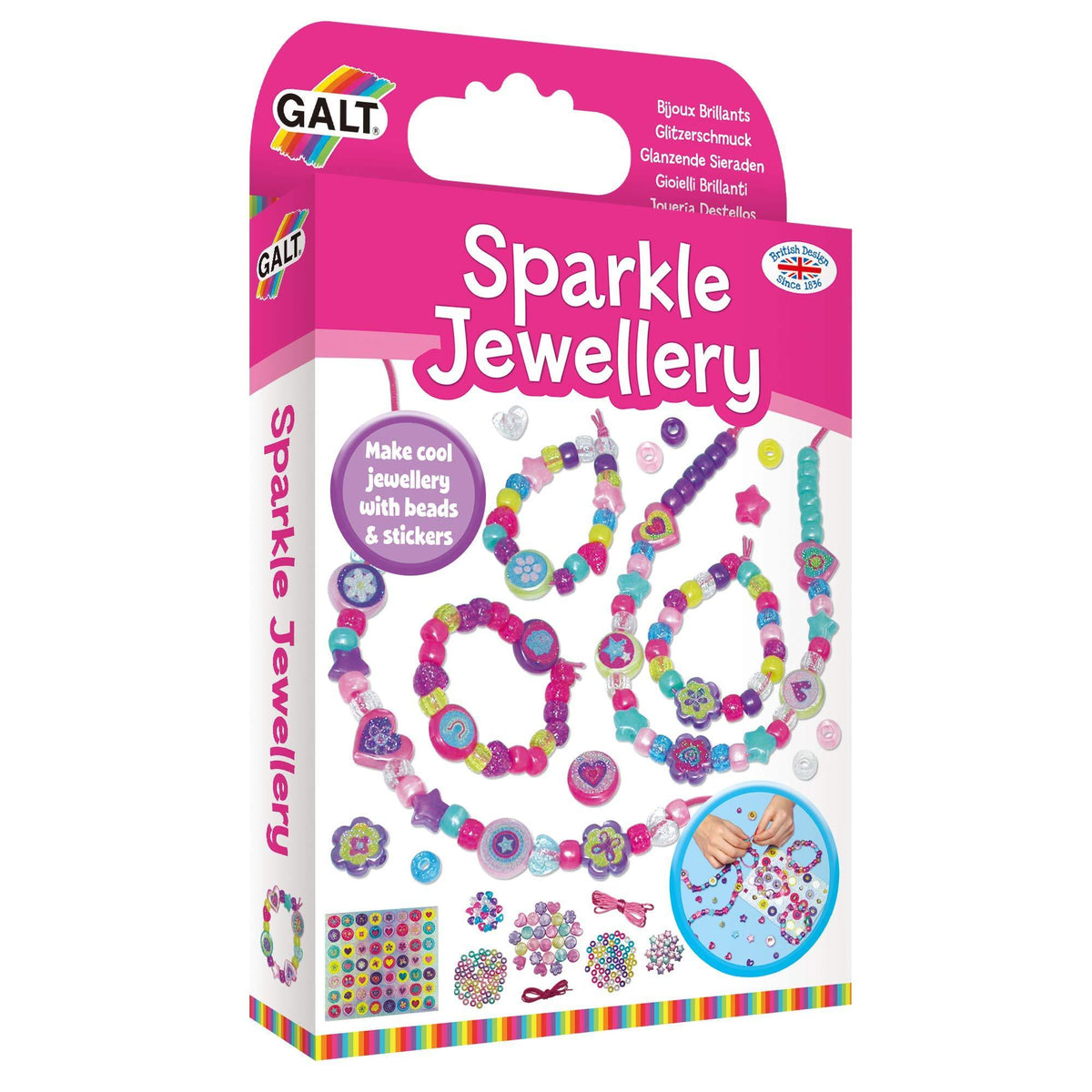 Craft-tastic DIY Sparkle Charm Bracelets - Building Blocks