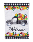 Plaid Truck Welcome Garden Flag - Kitty Hawk Kites Online Store