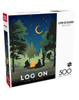 Life Is Good LOG On Forest 500 PC Puzzle - Kitty Hawk Kites Online Store