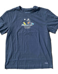 Life Is Good Outer Banks Jake & Rocket Stand Up Paddle Board Tee - Kitty Hawk Kites Online Store