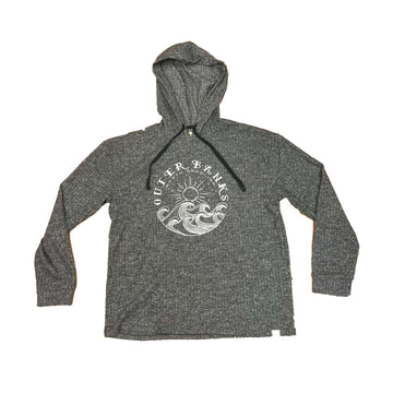 Outer Banks Waves Ribbed Hoodie
