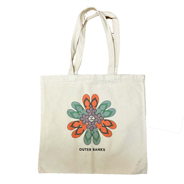 Life Is Good - Outer Banks Canvas Tote - Flip Flop Daisy