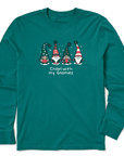 Life Is Good Men's Chillin' With My Gnomies Long Sleeve Crusher Tee - Kitty Hawk Kites Online Store